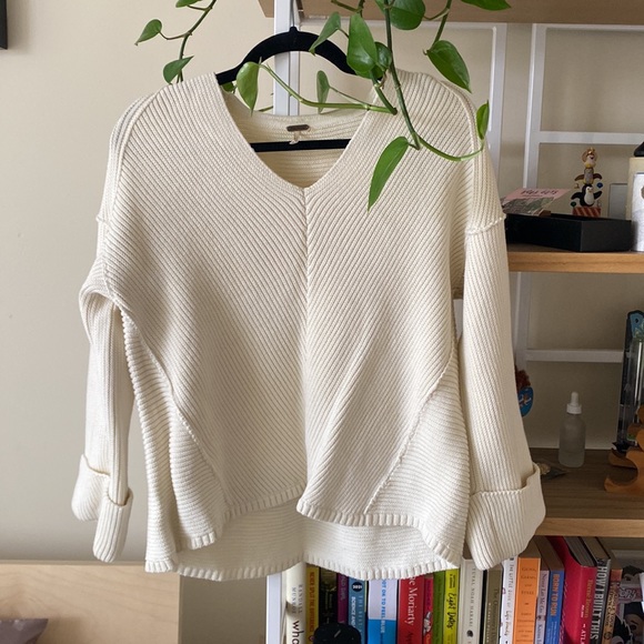 Free People La Brea V Neck Sweater - Picture 3 of 6